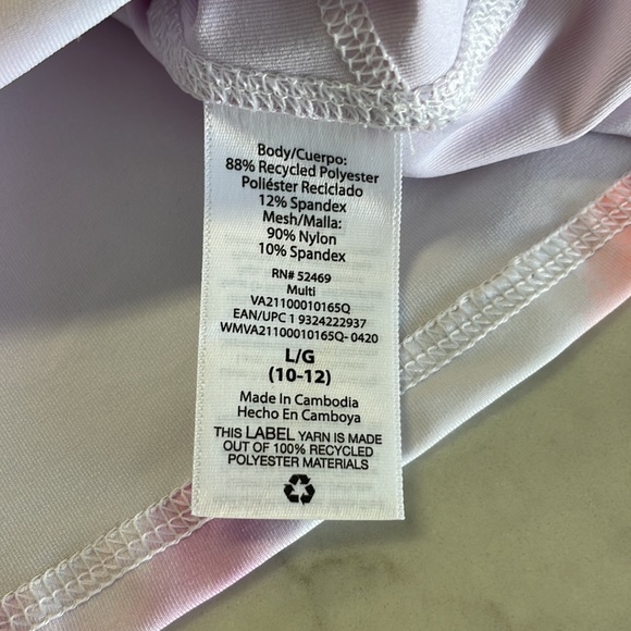 Avia Racerback Sport Dress Tie Dye Size Large 10-12 - Picture 6 of 9